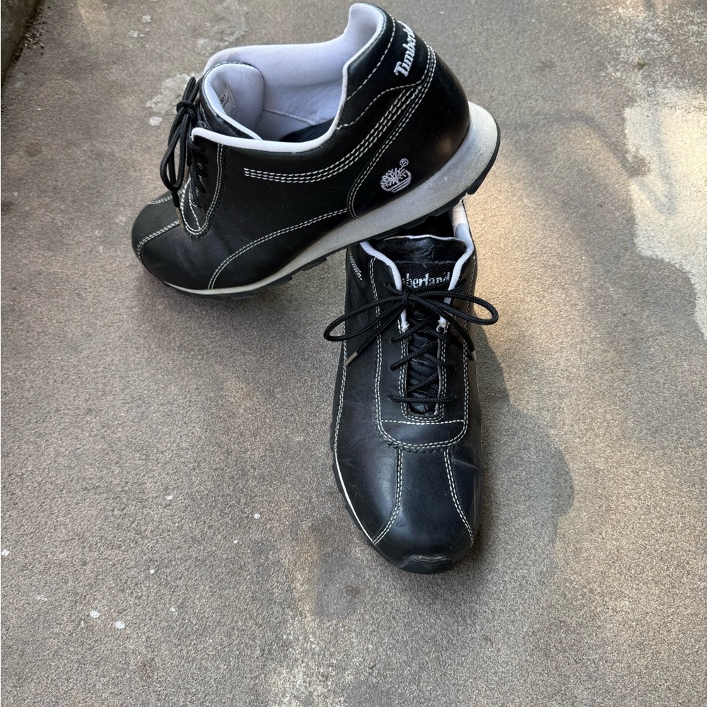 Timberland Black Sneakers Sleek Athletic Style